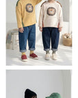 Little Foxx – Face Lion Embroidery Fringe Tee