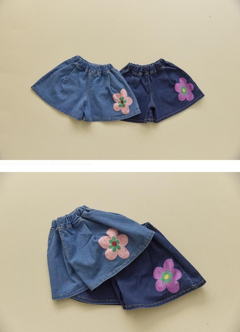 Little Foxx – Floral Tie-dye Stretch Skirt Pants