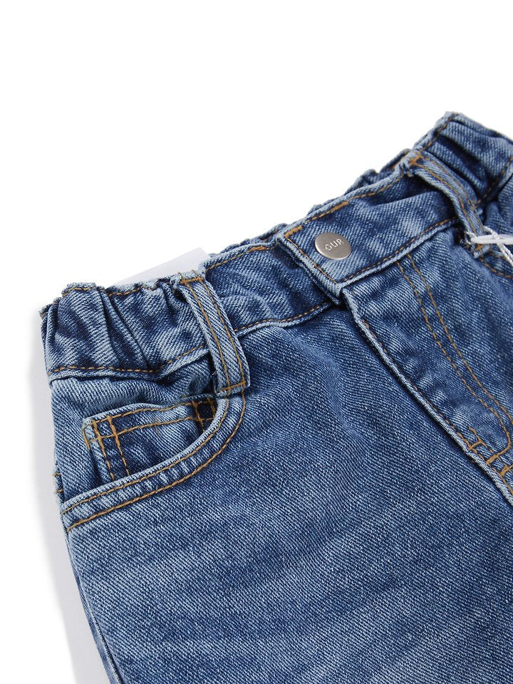 Little Foxx – Fall Wide Denim Pants
