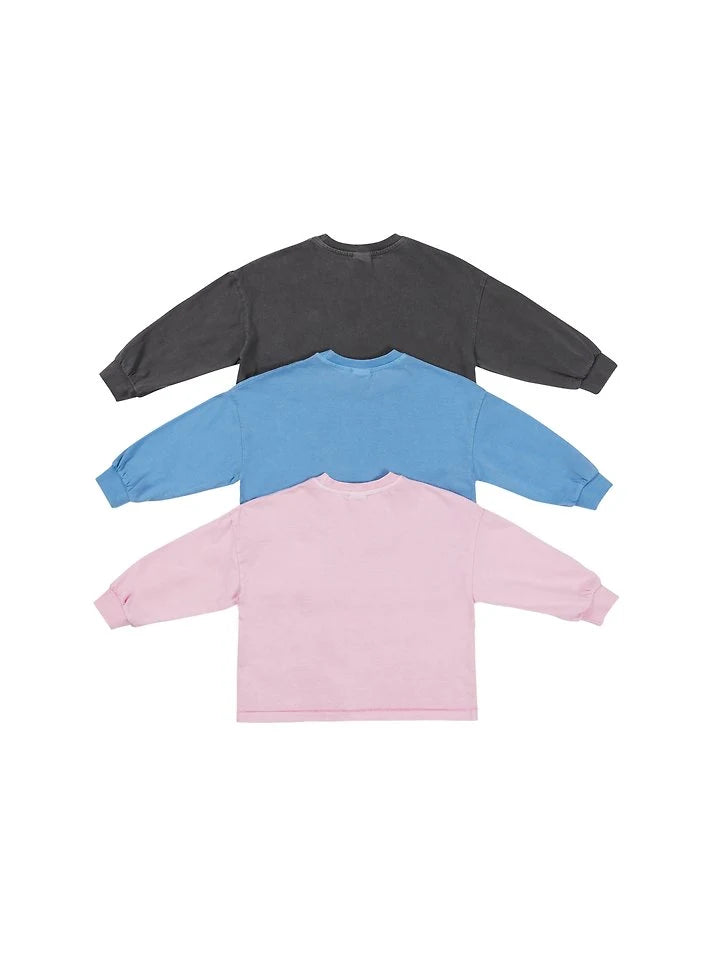 Little Foxx – Pigment-dyed Logo Pocket Tee