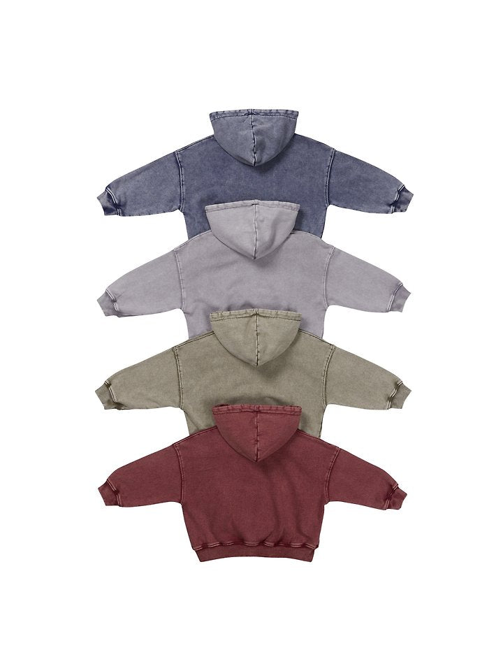 Little Foxx – Stone Half Hooded Zip-up
