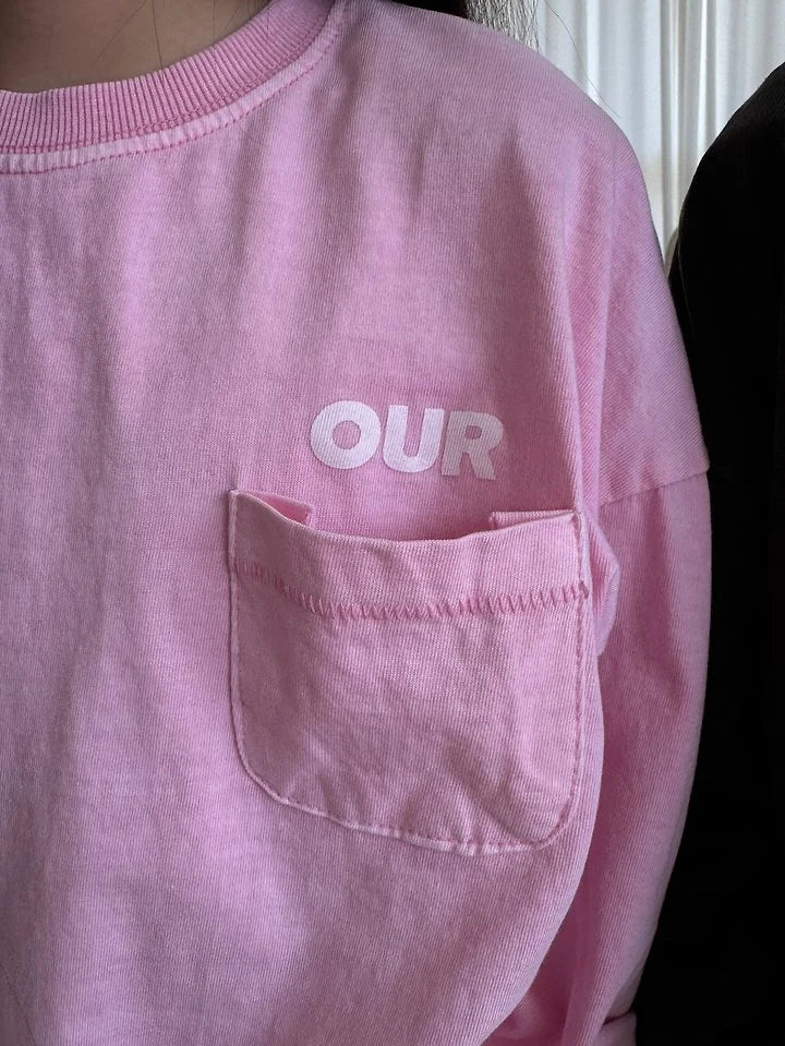 Little Foxx – Pigment-dyed Logo Pocket Tee