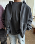 Little Foxx – Work Pigment Hooded Zip-up