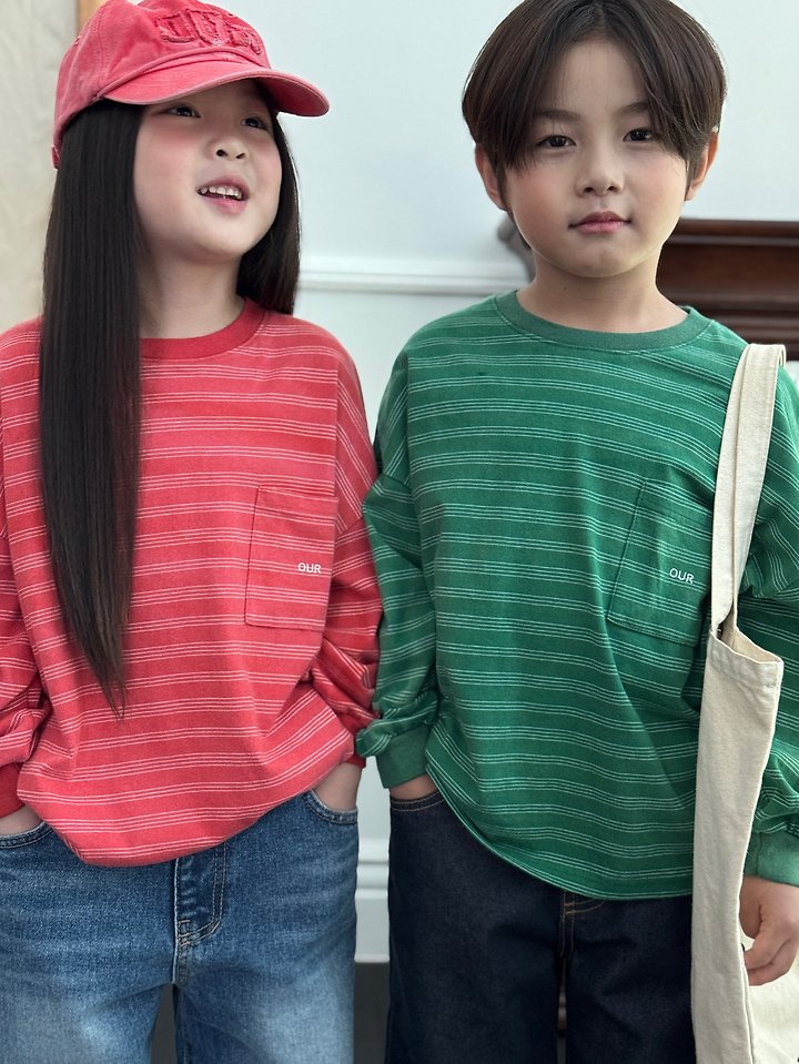 Little Foxx – Faded Striped Tee