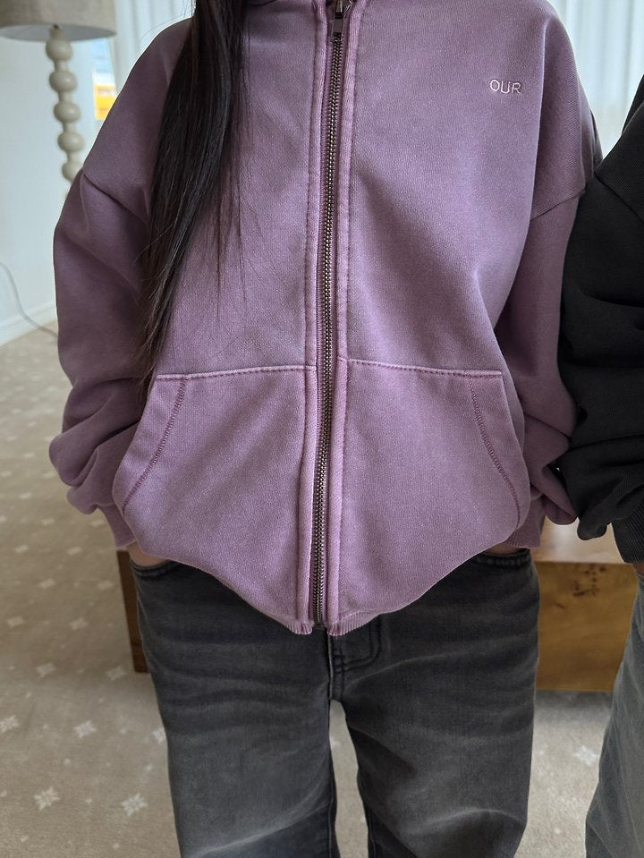 Little Foxx – Work Pigment Hooded Zip-up