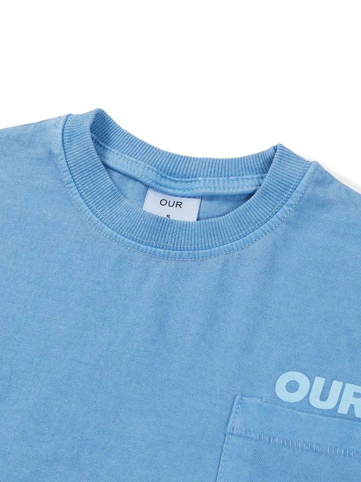 Little Foxx – Pigment-dyed Logo Pocket Tee