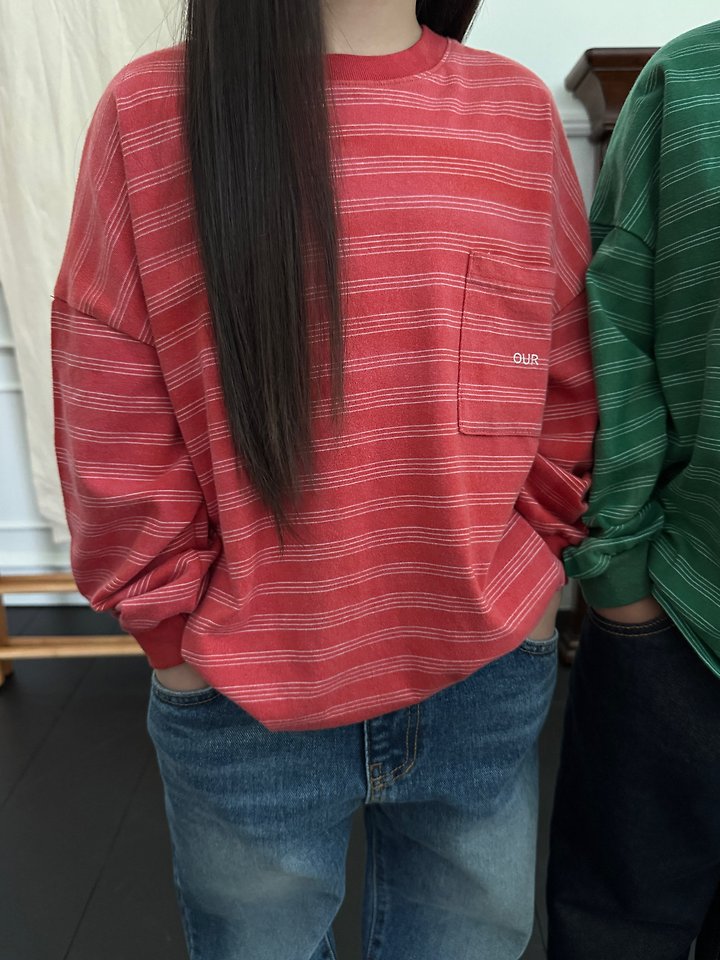 Little Foxx – Faded Striped Tee