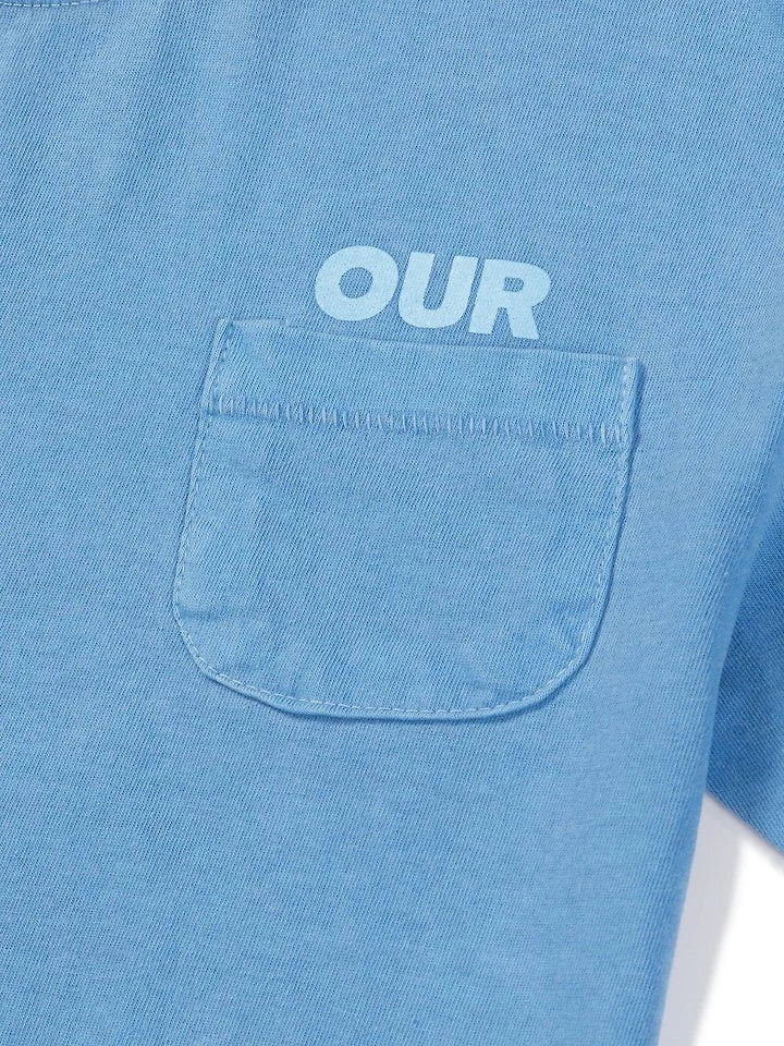 Little Foxx – Pigment-dyed Logo Pocket Tee