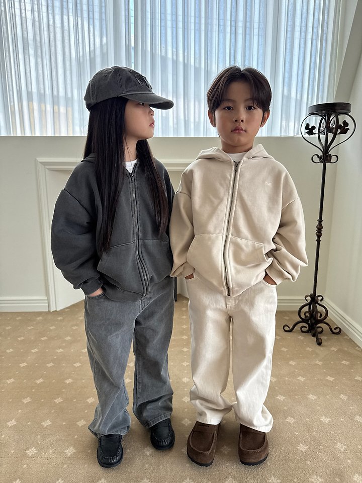 Little Foxx – Work Pigment Hooded Zip-up
