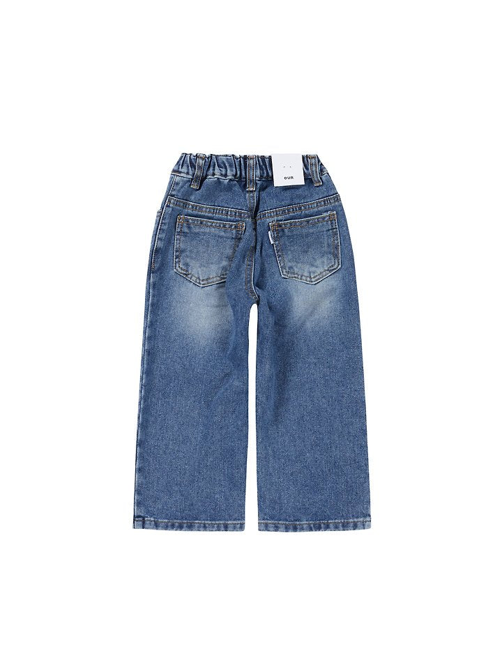 Little Foxx – Fall Wide Denim Pants
