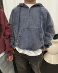 Little Foxx – Stone Half Hooded Zip-up