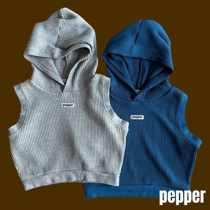 Waffle Hooded Vest