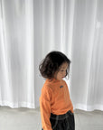 Tangerine Mock Neck Top