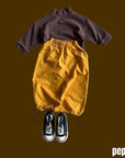 Tangerine Mock Neck Top