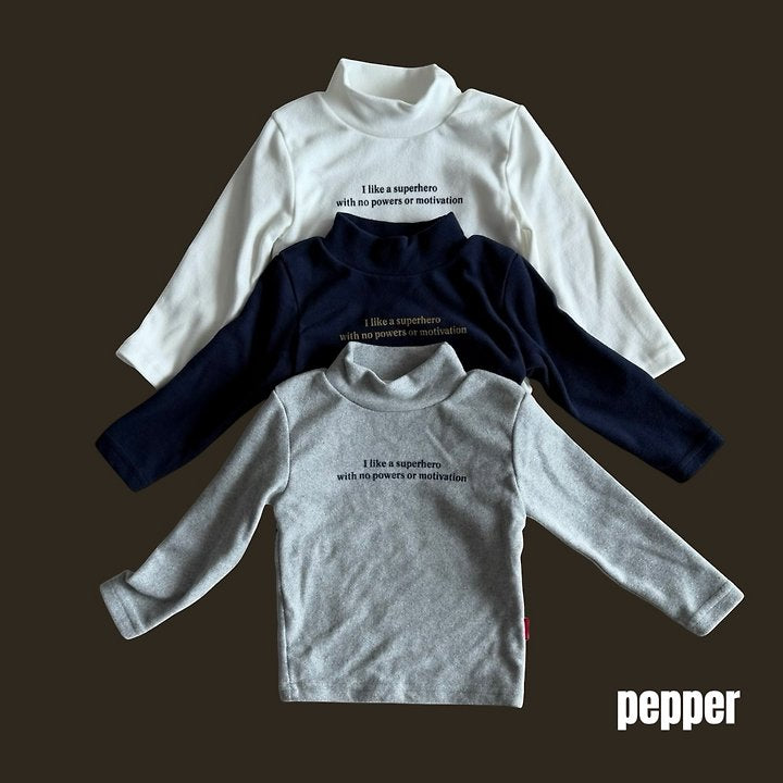 Whistle Half Turtleneck – Kindershirt von Pepper, Made in Korea