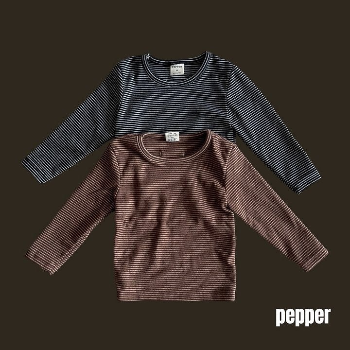 Pepper Striped Tee – Kindershirt von Pepper, Made in Korea