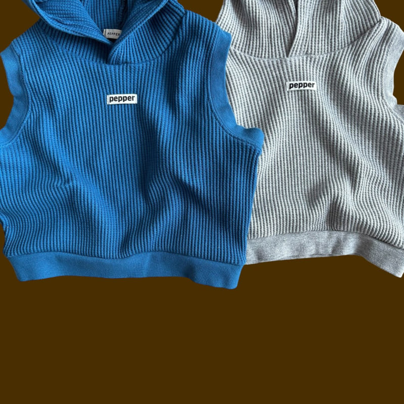 Waffle Hooded Vest