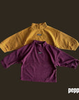 Bumblebee Striped Turtleneck – Kindershirt von Pepper, Made in Korea