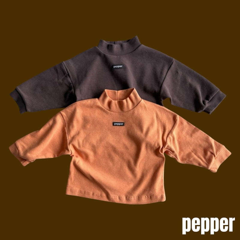 Tangerine Mock Neck Top