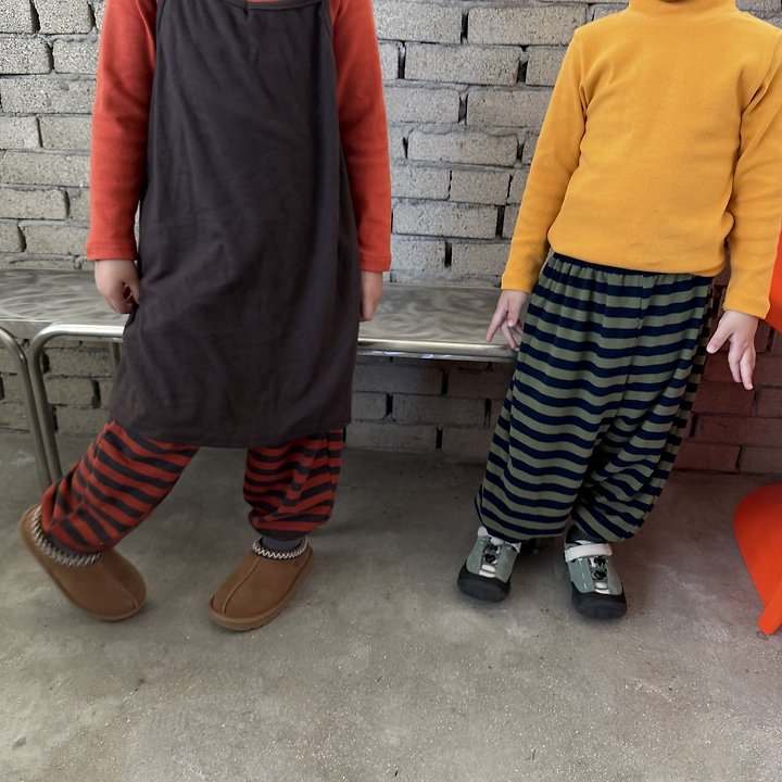 Little Foxx – Carrot Striped Jogger Pants