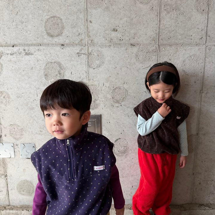 Little Foxx – Dot Fleece Vest