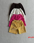 Embossed Corduroy Bermuda Shorts
