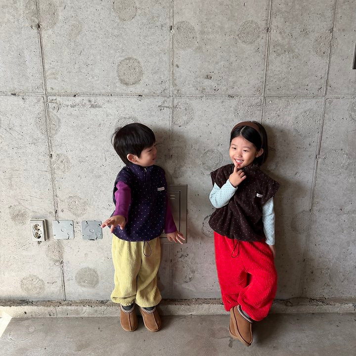 Little Foxx – Dot Fleece Vest