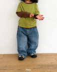 Little Foxx – Jacquard Denim Pants
