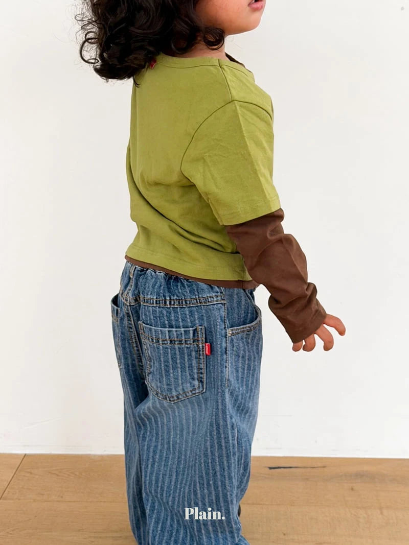 Little Foxx – Jacquard Denim Pants