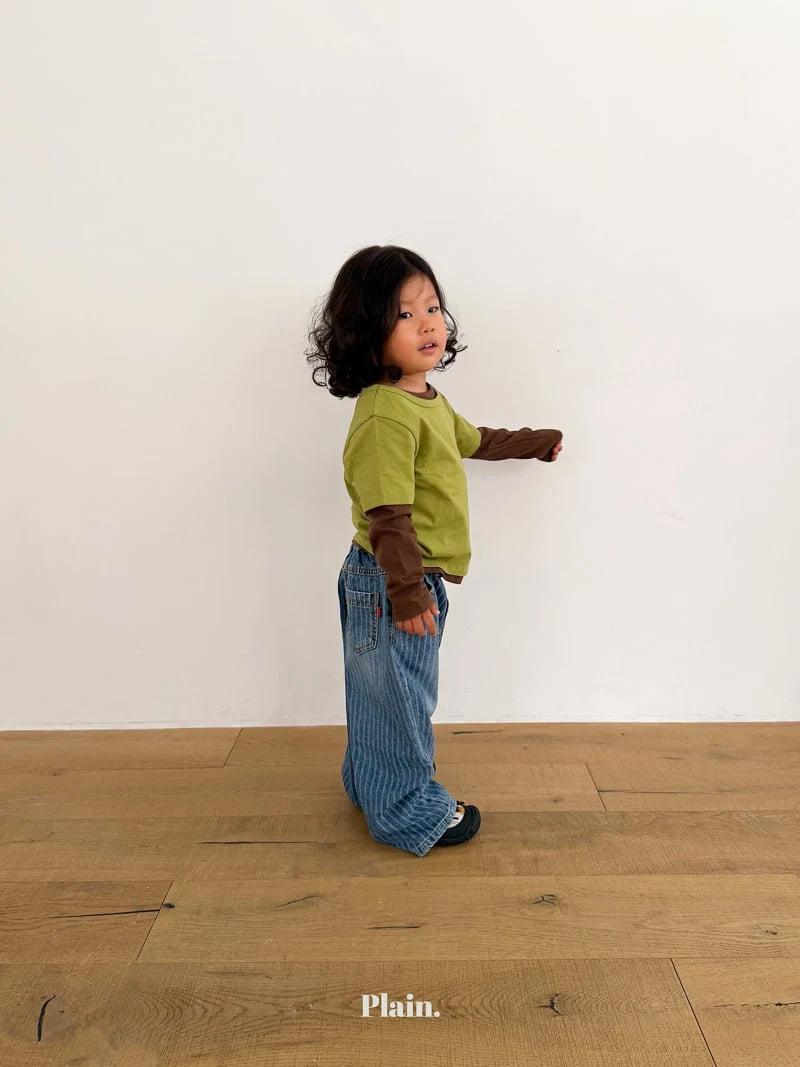 Little Foxx – Jacquard Denim Pants
