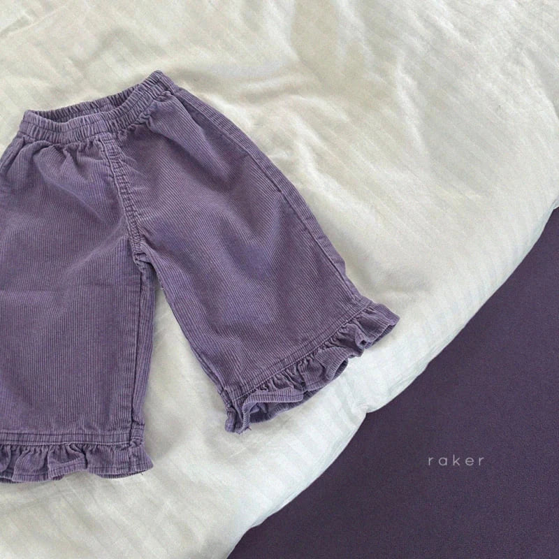 Little Foxx – Lovely Corduroy Frill Pants