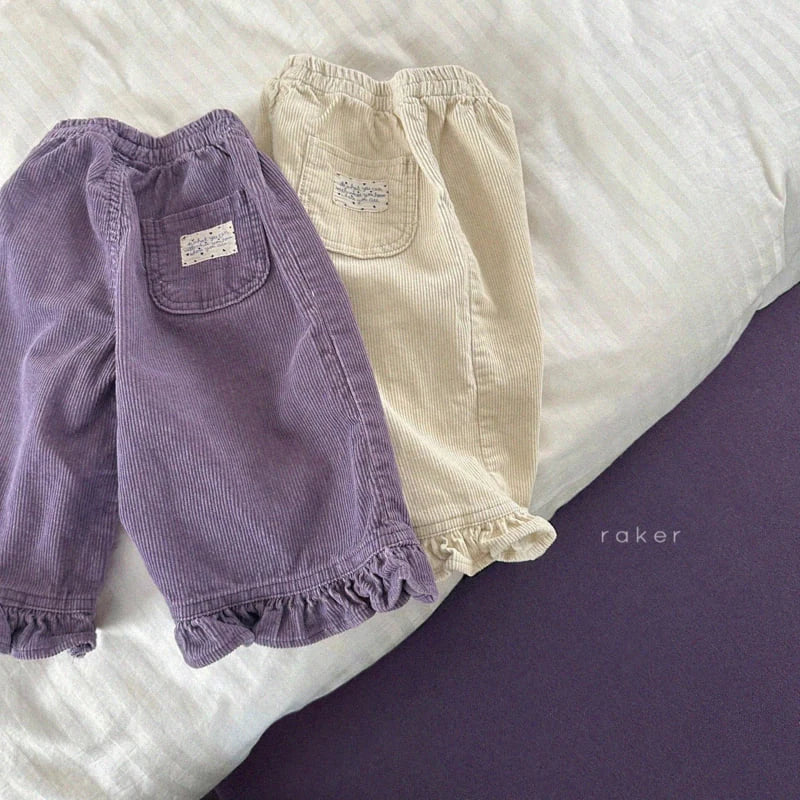 Little Foxx – Lovely Corduroy Frill Pants