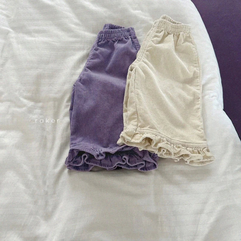 Little Foxx – Lovely Corduroy Frill Pants