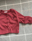 Little Foxx – Heart Eyelet Cardigan