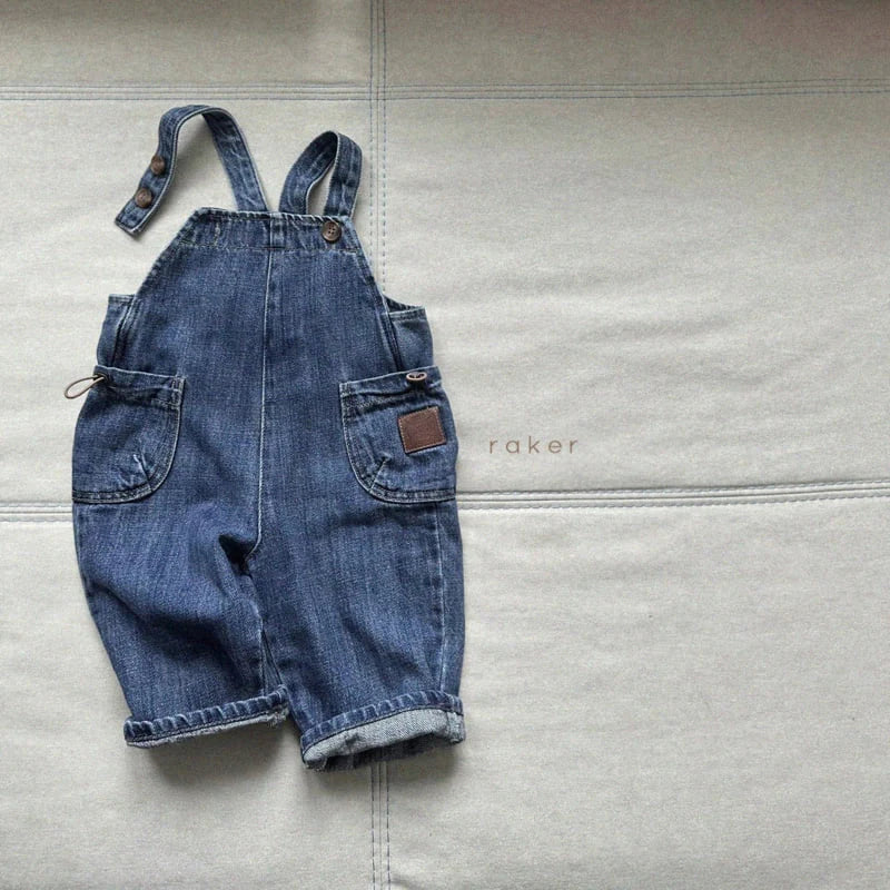 Little Foxx – Cargo String Overalls