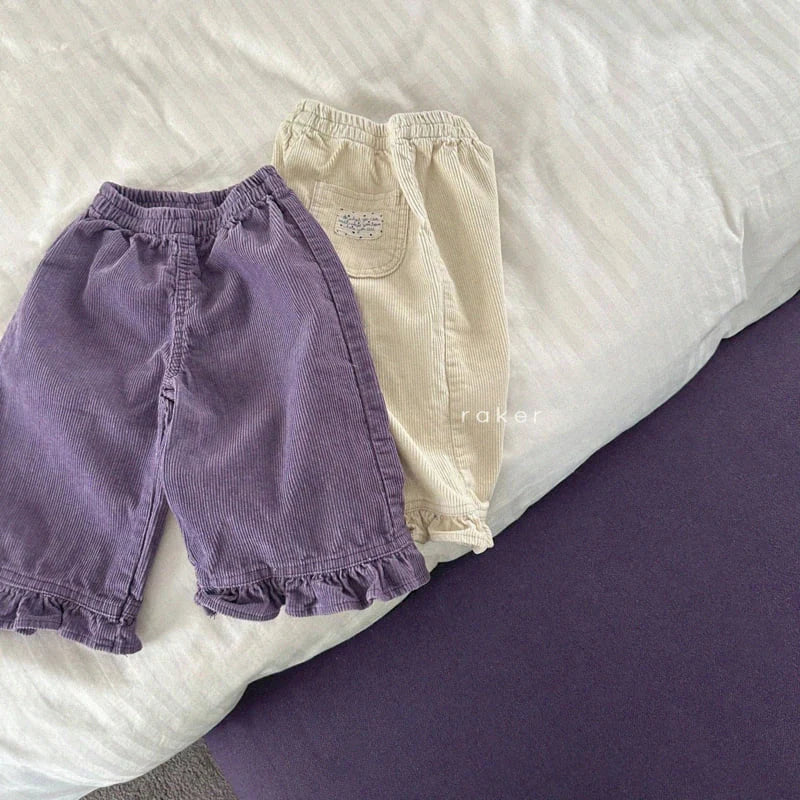 Little Foxx – Lovely Corduroy Frill Pants