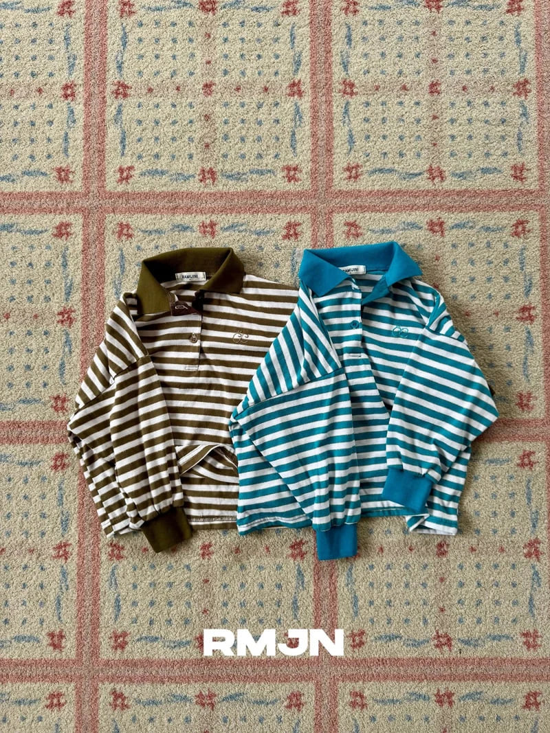 Little Foxx – Stripe Collar Tee