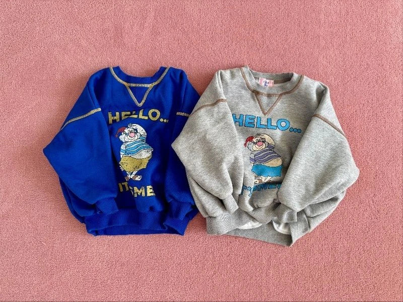 Hello Sweatshirt – Sweatshirt für Kinder von Ramijini, Made in Korea