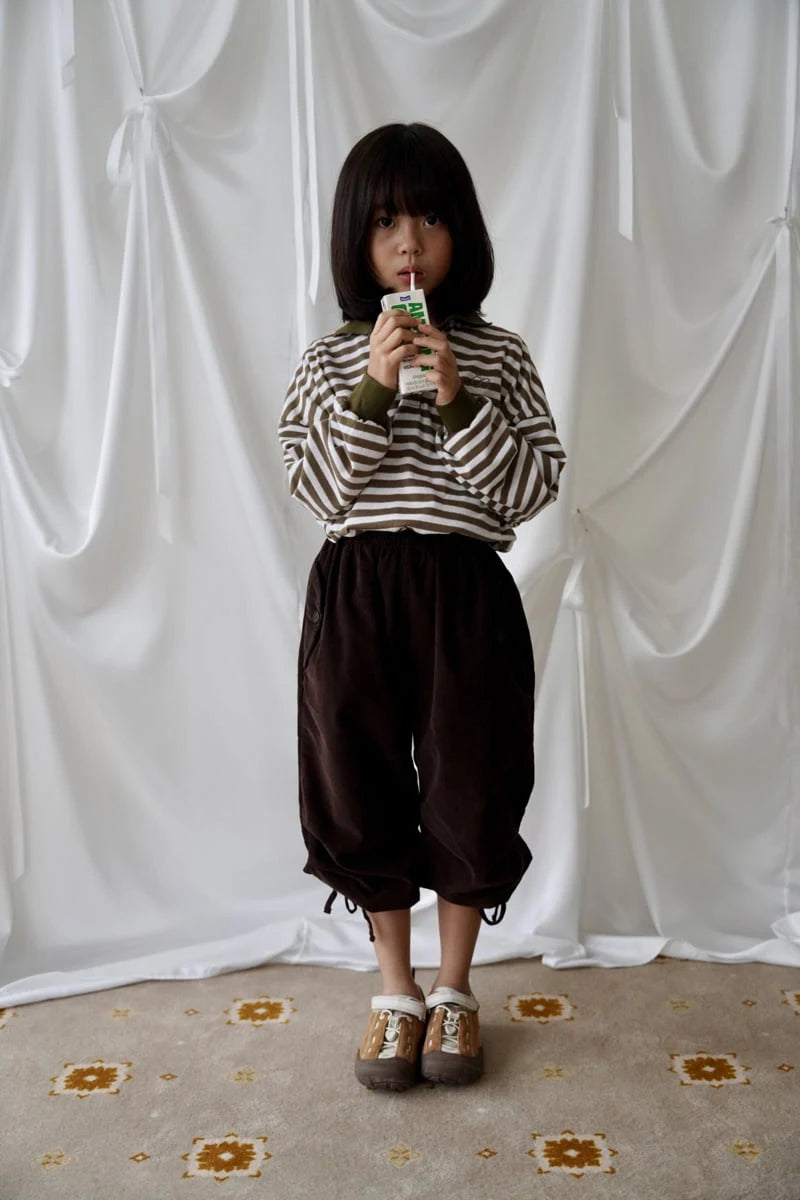 Little Foxx – Stripe Collar Tee