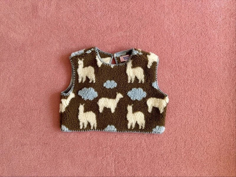 Llama Vest – Kinderweste von Ramijini, Made in Korea