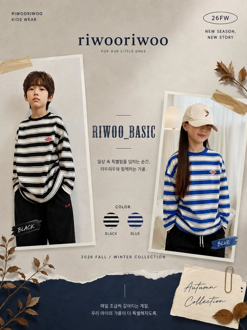 Little Foxx – Riwoo Irregular Striped Tee