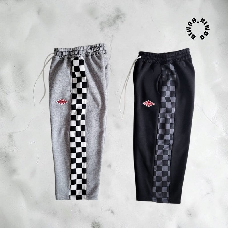 Little Foxx – Fleece Side Check Wide Pants