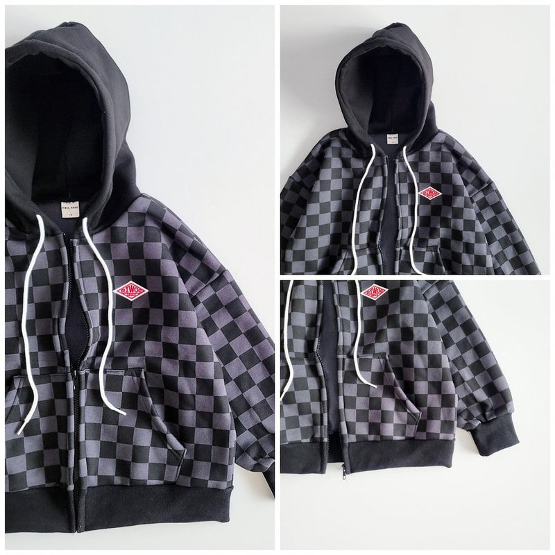 Little Foxx – Chess Fleece Hooded Zip-Up