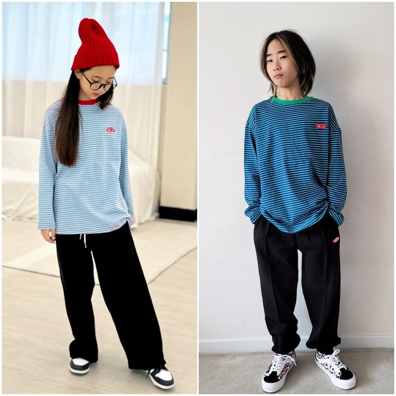 Little Foxx – Thick Striped Patch Tee