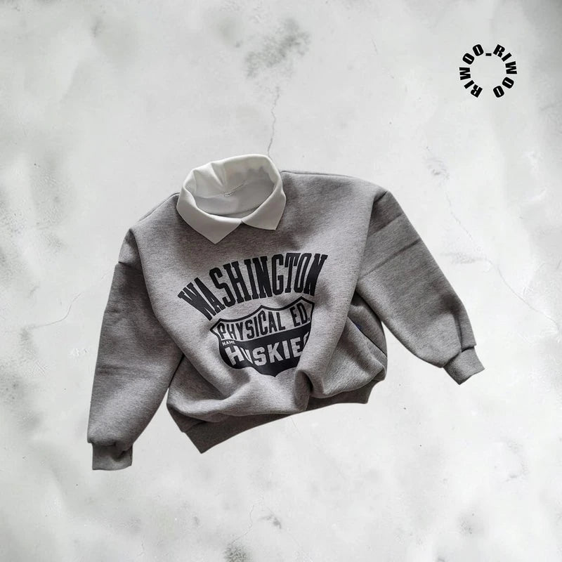 Little Foxx – Washington Fleece Collar Sweatshirt