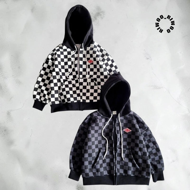 Little Foxx – Chess Fleece Hooded Zip-Up