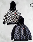 Little Foxx – Chess Fleece Hooded Zip-Up