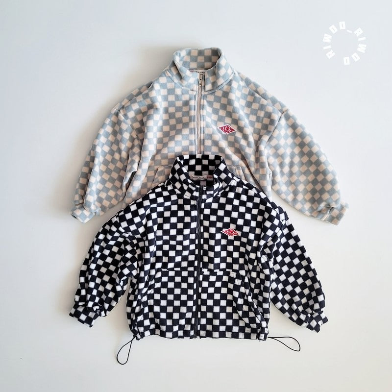Little Foxx – Riwoo Chess Fleece Zip-Up