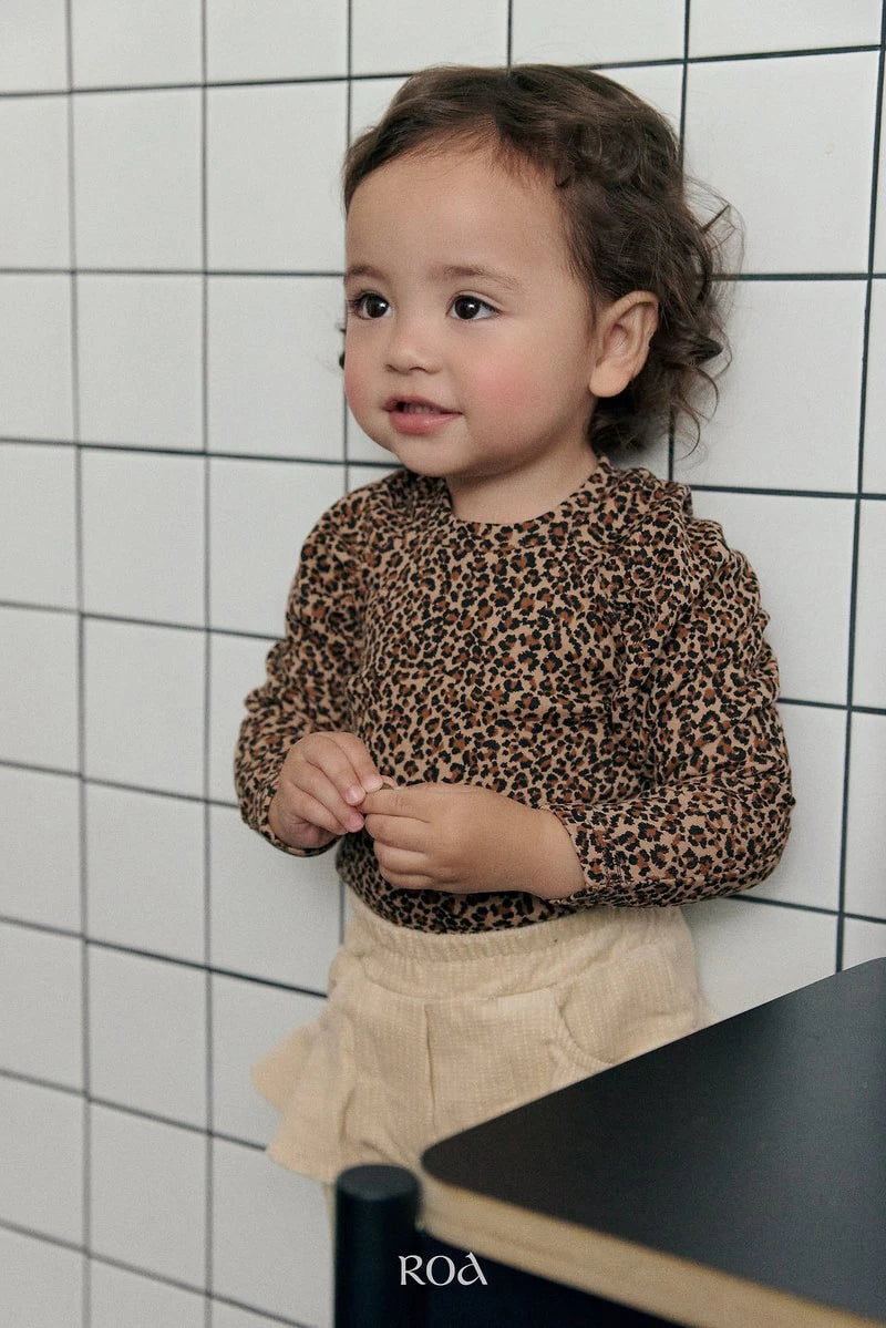 Little Foxx – Leopard Shirring Tee