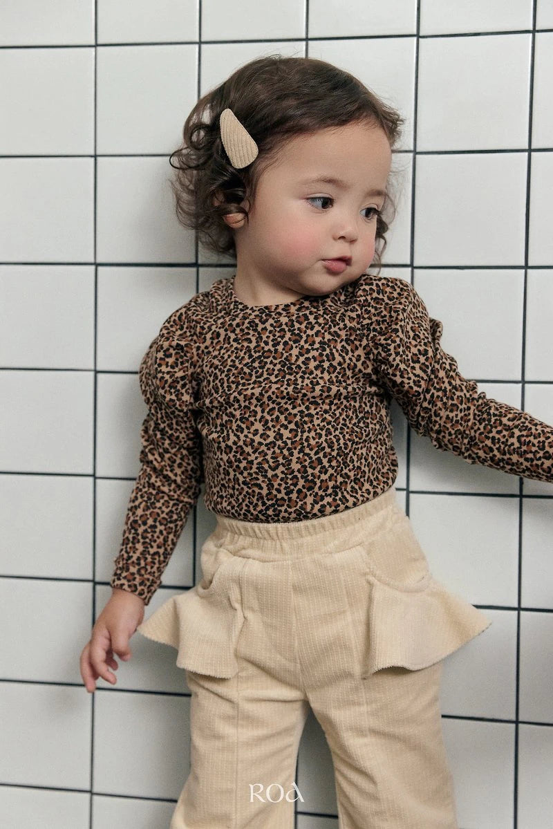 Little Foxx – Leopard Shirring Tee